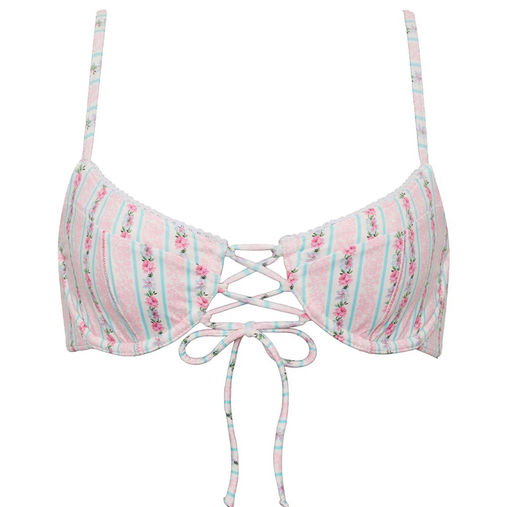 Frankies Bikinis Lucia Floral Underwire Bikini Top